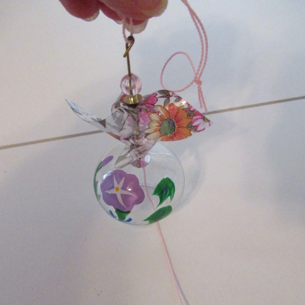 Vintage Japanese Glass wind chime - Picture 6 of 12